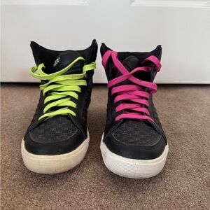 Zumba Fitness Black and Green Sneakers Size 8 used